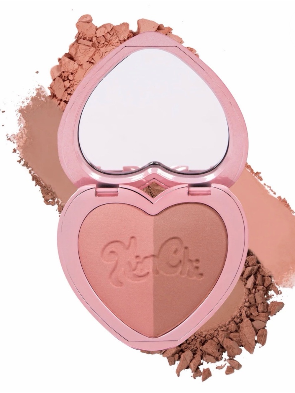 New KimChi Chic Thailor Blush Heart Blush Duo — 06 Vacation